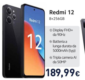 Unieuro Redmi 12 offerta