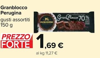Carrefour Granblocco Perugina gusti assortiti 150 g offerta