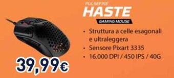 Unieuro HASTE GAMING MOUSE offerta