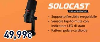 Unieuro SOLOCAST USB MICROPHONE offerta