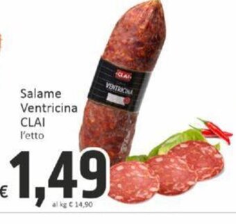 Salame Ventricina CLAI l'etto