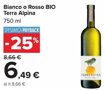 Bianco o Rosso BIO Terra Alpina 750 ml