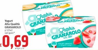 Yogurt Alta Qualità GRANAROLO g 125x2 vari gusti