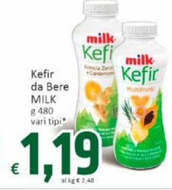 Paghi Poco Kefir da Bere MILK g 480 vari tipi offerta