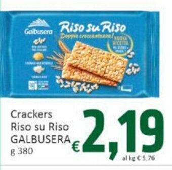 Paghi Poco Crackers Riso su Riso GALBUSERA g 380 offerta