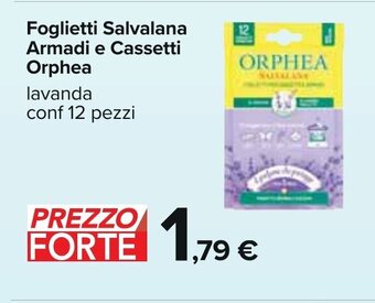 Carrefour Foglietti Salvalana Armadi e Cassetti lavanda Orphea lavanda conf 12 pezzi offerta