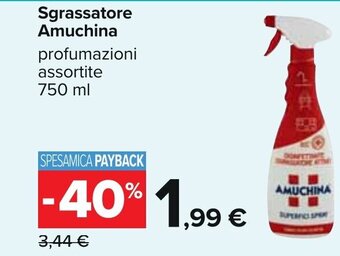 Carrefour Sgrassatore Amuchina profumazioni assortite 750 ml offerta