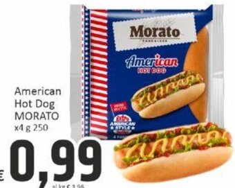 American Hot Dog MORATO x4 g 250