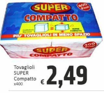 Tovaglioli SUPER Compatto x400