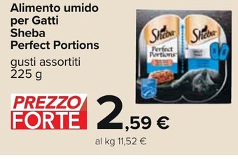 Alimento umido per Gatti Sheba Perfect Portions gusti assortiti 225 g