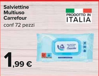 Carrefour Salviettine Multiuso Carrefour conf 72 pezzi offerta