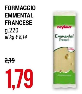 Hardis FORMAGGIO EMMENTAL FRANCESE g.220 offerta