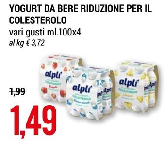 Hardis YOGURT DA BERE RIDUZIONE PER IL COLESTEROLO vari gusti ml.100x4 offerta
