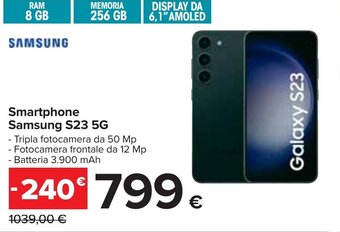 Carrefour Smartphone Samsung S23 5G offerta