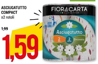 ASCIUGATUTTO COMPACT x2 rotoli