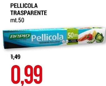 Hardis PELLICOLA TRASPARENTE mt.50 offerta