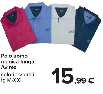 Polo uomo manica lunga Avirex colori assortiti tg M-XXL