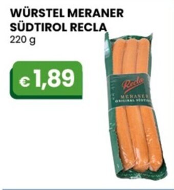 Gala Supermercati WÜRSTEL MERANER SÜDTIROL RECLA 220 g offerta