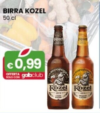 Gala Supermercati BIRRA KOZEL 50 cl offerta