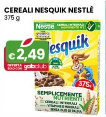 Gala Supermercati CEREALI NESQUIK NESTLÈ 375 g offerta