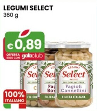 Gala Supermercati LEGUMI SELECT 360 g offerta