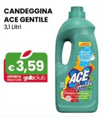 Gala Supermercati CANDEGGINA ACE GENTILE 3,1 Litri offerta