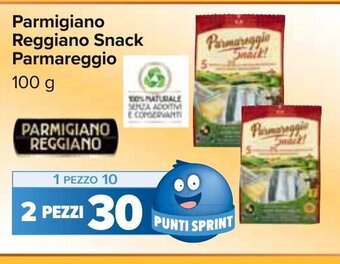 Carrefour Parmigiano Reggiano Snack Parmareggio 100 g offerta