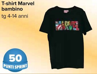 Carrefour T-shirt Marvel bambino tg 4-14 anni offerta