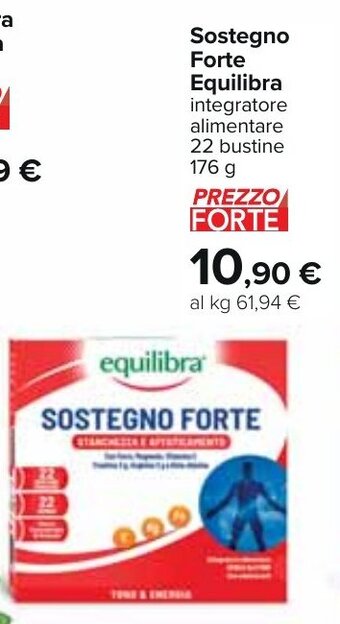 Carrefour Sostegno Forte Equilibra integratore alimentare 22 bustine 176 g offerta