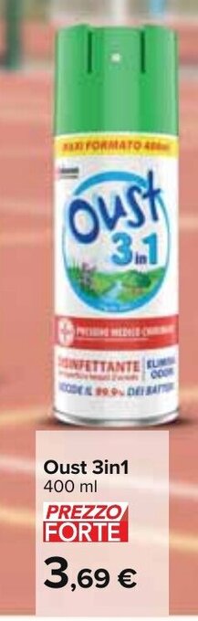 Carrefour Oust 3in1 400 ml offerta