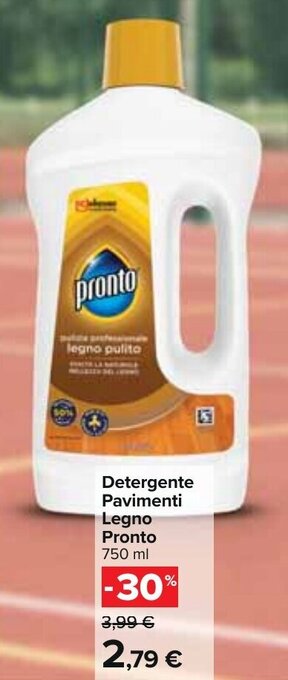 Carrefour Detergente Pavimenti Legno Pronto 750 ml offerta