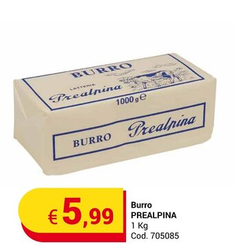 Centro Cash Burro PREALPINA 1 kg offerta