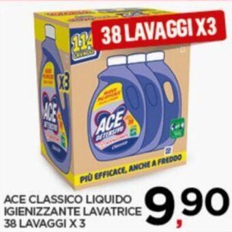 ACE CLASSICO LIQUIDO IGIENIZZANTE LAVATRICE 38 LAVAGGI X 3