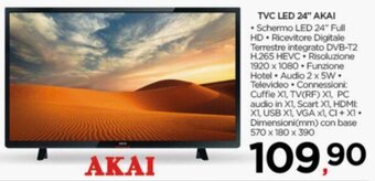 Interspar TVC LED 24" AKAI offerta