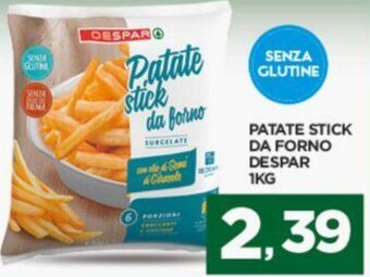 Interspar PATATE STICK DA FORNO DESPAR 1KG offerta