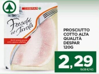 Interspar PROSCIUTTO COTTO ALTA QUALITÀ DESPAR 120G offerta