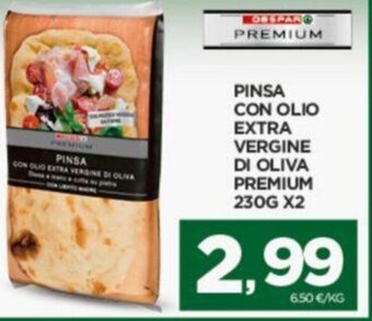 Interspar PINSA CON OLIO EXTRA VERGINE DI OLIVA PREMIUM 230G X2 offerta