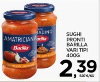 Interspar SUGHI PRONTI BARILLA VARI TIPI 400G offerta