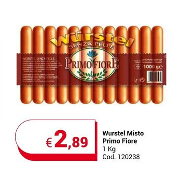 Centro Cash Wurstel Misto Primo Fiore 1 Kg offerta