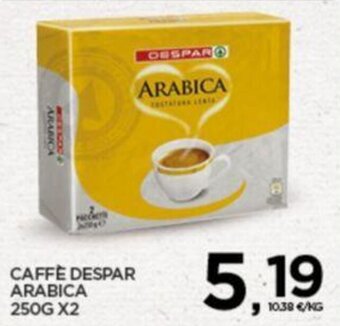 Interspar CAFFÈ DESPAR ARABICA 250G X2 offerta
