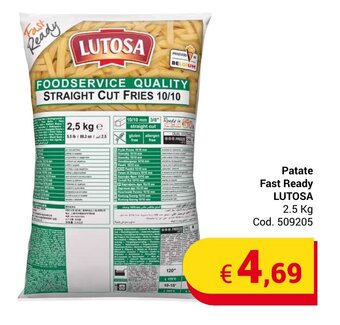Centro Cash Patate Fast Ready LUTOSA 2.5 Kg offerta