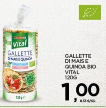 Interspar GALLETTE DI MAIS E QUINOA BIO VITAL 120G offerta
