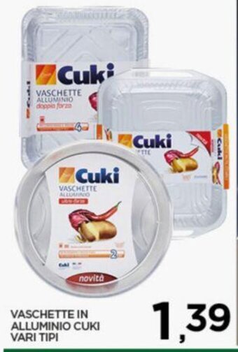 Interspar VASCHETTE IN ALLUMINIO CUKI VARI TIPI offerta