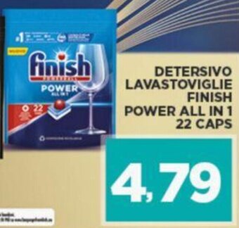 Interspar DETERSIVO LAVASTOVIGLIE FINISH POWER ALL IN 1 22 CAPS offerta