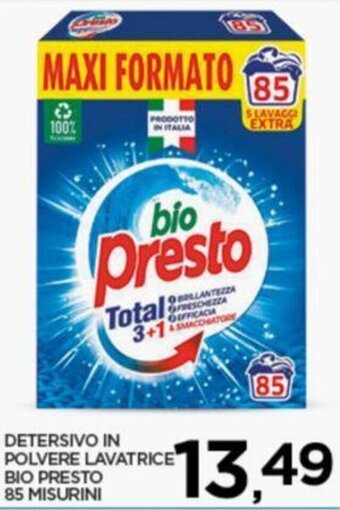 DETERSIVO IN POLVERE LAVATRICE BIO PRESTO 85 MISURINI