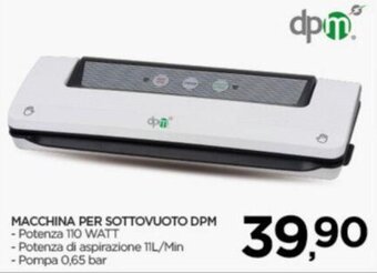 Interspar MACCHINA PER SOTTOVUOTO DPM offerta