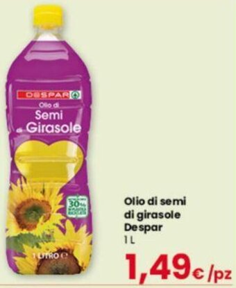 Interspar Olio di semi di girasole Despar 1L offerta