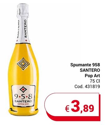 Spumante 958 SANTERO Pop Art 75 CI