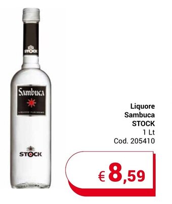 Liquore Sambuca STOCK 1 Lt