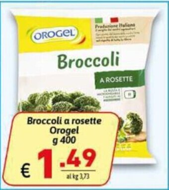 Ipercarni Broccoli a rosette Orogel g 400 offerta
